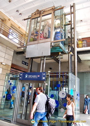 Lift to the Eurostar ticketing and check-in level